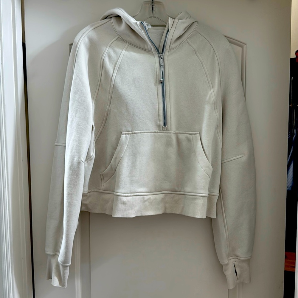 Lululemon half zip cropped scuba
